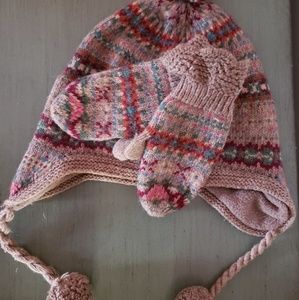 Ralph Lauren Fair Isle hat & mitten set